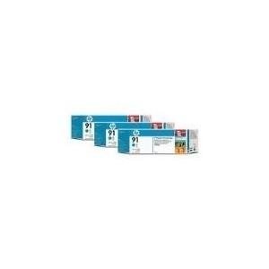Hewlett-Packard HP 91 3-ink Multipack - Druckerpatrone - 3 x Cyan (C9483A)
