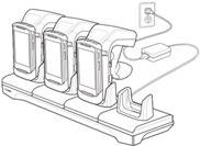 Zebra CRD4S-RFD8500-1R organizzatore per stazioni di carica Libera installazione Nero (CRADLE RFD8500 4-SLOT CHARGING - .)