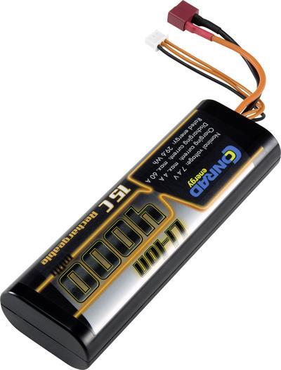Conrad energy Modellbau-Akkupack (LiIon) 7.4 V 4000 mAh Zellen-Zahl: 2 10 C Hardcase T-Stecksystem (CE-2178066)