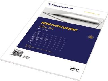 Millimeterblock A4 50Blatt rot 80g matt opak - A4 (1232)