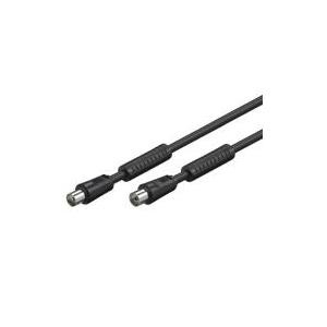 Antennenkabel mit Mantelstromfilter, Doppelschirmung, schwarz, 3,5m, Good Connections® (S-PAK03S)