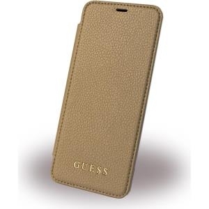 GUESS BookCover Coque Arrière gold für Sam G955F Galaxy S8+ (GUFLBKS8LIGLTGO)