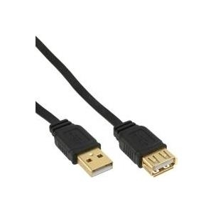 InLine - USB-Verlängerungskabel - USB Typ A, 4-polig (M) - USB Typ A, 4-polig (W) - 1,0m - durchsichtig (34610F)