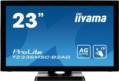 Iiyama ProLite T2336MSC-b2AG - LED-Monitor - 58,4 cm (23) - Touchscreen - 1920 x 1080 - IPS - 250 cd/m² - 1000:1 - 5 ms - HDMI, DVI-D, VGA - Lautsprecher - Schwarz (T2336MSC-B2AG)