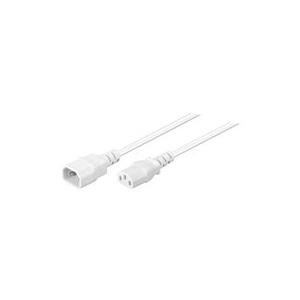 Goobay 97585 cavo di alimentazione Bianco 3 m Accoppiatore C14 Accoppiatore C13 (Goobay Power Cable C14 to C13. White. 3.0m)