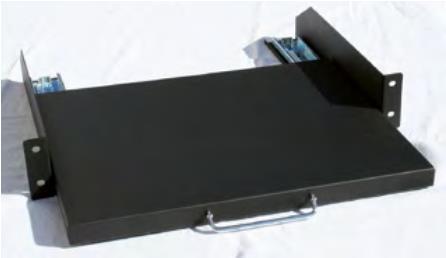 Roger 48,30cm (19) Fachboden, 2HE, ausziehbar, schwarz (331953)