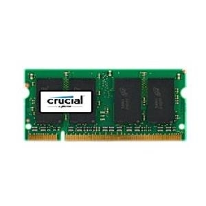 Crucial - DDR2 - 1 GB - SO DIMM 200-PIN - 800 MHz / PC2-6400 - CL6 - 1.8 V - ungepuffert - nicht-ECC - für DFI AM300, CA230, CT930, G5C100, J&W MINIX-780G-SP128, MSI Fuzzy RS690 (CT12864AC800)
