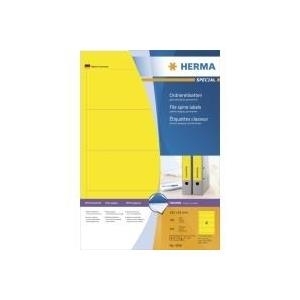 HERMA 4296 etichetta per stampante Giallo Etichetta per stampante autoadesiva (HERMA Special - uigennemsigtige mappem)