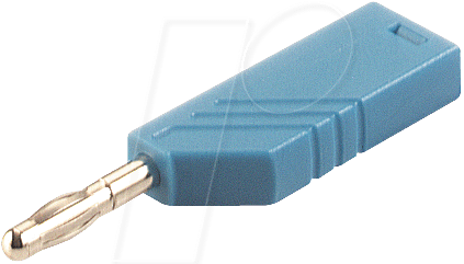 LAS NWS BL - Lamellen-Turmstecker 4 mm Schraubanschluss blau (934100102)