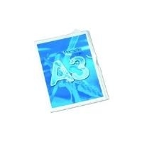 AVERY Sichthüllen DIN A3 Fard'Clair, aus PP-Folie 0,18 mm 2 seitliche Greiflöcher, transparent (100206583)