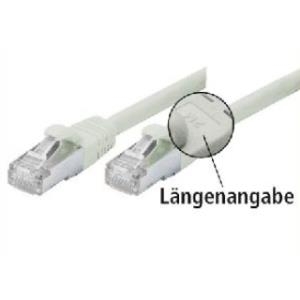 Tecline Fröhlich + Walter - Patch-Kabel - RJ-45 (M) - RJ-45 (M) - 2 m - SFTP - CAT 5e - glatt, mit Knickschutz - Grau (70802)