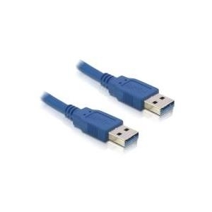 DeLOCK USB 3.0-A male/male - 1m cavo USB USB A Blu (Delock - USB-kabel - USB til USB - 1 m)