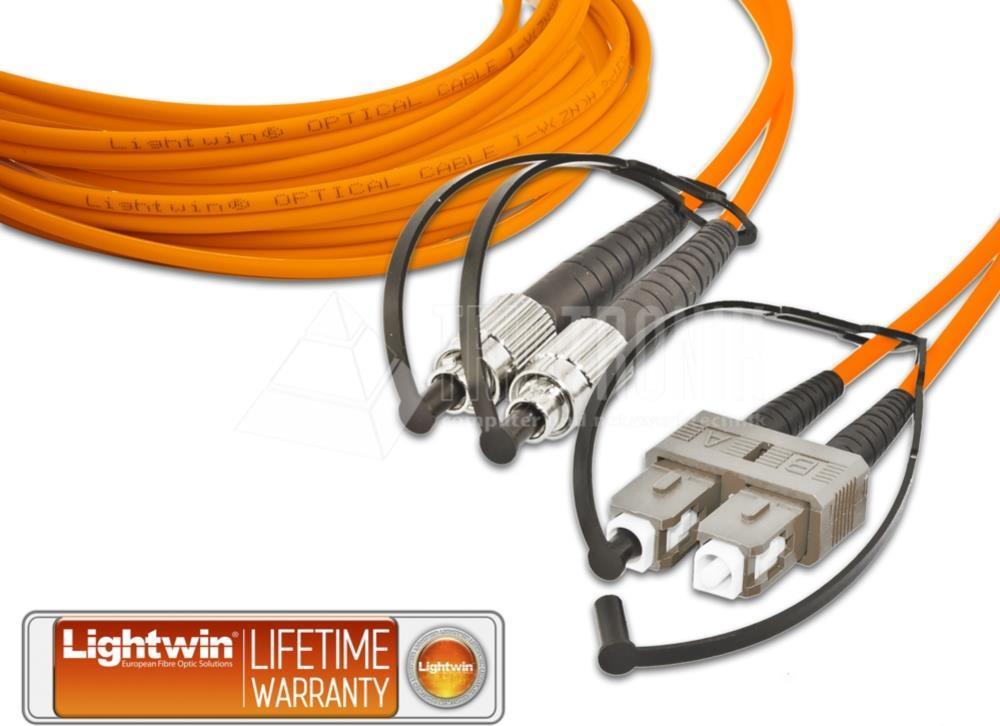 Lightwin High Quality Duplex LWL Patchkabel, MM OM2, FC - SC LWL Patchkabel (LDP-50 FC-SC 7.0 OM2)