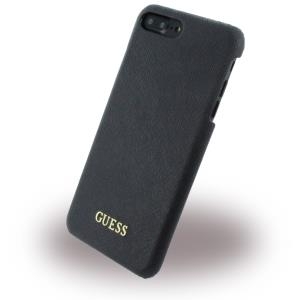 Guess - Saffiano GUHCP7LTBK - Hard Cover / Case / Schutzhülle - Apple iPhone 7 Plus - Schwarz (GUHCP7LTBK)