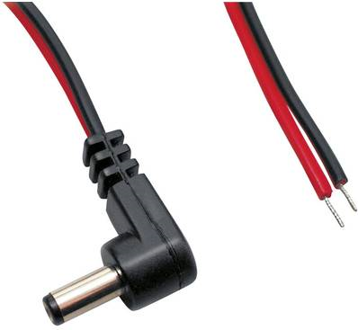 TRU COMPONENTS Niedervolt-Anschlusskabel Niedervolt-Stecker - offene Kabelenden 5.50 mm 0.50 m 1 St. (TC-2511276)