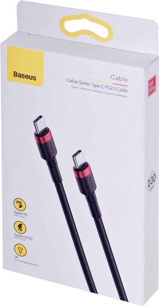 Baseus CATKLF-G91 cavo USB 1 m USB C Nero (Baseus Cafule - USB Type-C kabel - USB)