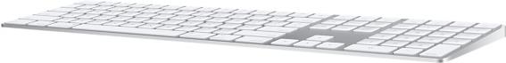 Apple Magic tastiera Universale Bluetooth QWERTY Inglese UK Bianco (Magic Keyboard with Numeric Keypad British English Silver)