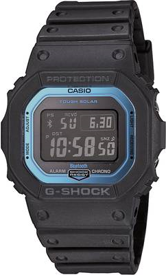 Casio Funk, Solar Armbanduhr GW-B5600-2ER (L x B x H) 13.4 x 42.8 x 48.9 mm Schwarz, Blau Gehäusematerial=Resin Material (Armband)=Resin (GW-B5600-2ER)