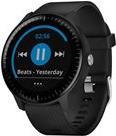Garmin vívoactive 3 Music - Schwarz - intelligente Uhr mit Band - Silikon - Blau - Bandgröße 127-204 mm - Anzeige 3 cm (1.2) - Bluetooth, ANT+/ANT - 43 g