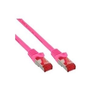 Cavo patch - S-FTP PiMf - Cat.6 - 250 MHz - PVC - rame - rosa - 20 m