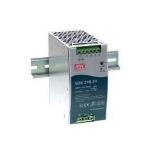Mean Well SDR-240 series SDR-240-24 - Stromversorgung (DIN-Schienenmontage möglich) - Wechselstrom 115/230 V - 240 Watt - aktive PFC (SDR-240-24)