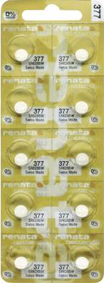 Renata 377.MP-E Knopfzelle 377 Silberoxid 28 mAh 1.55 V 10 St. (X703818)