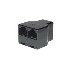 S-Conn TC 71225-8 - RJ45 - 2x RJ45 - Weiblich/weiblich - Schwarz (TC 71225-8 s / 50594)
