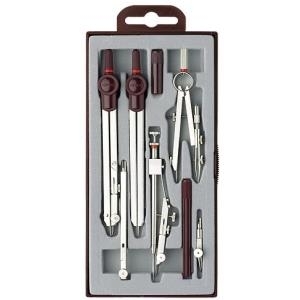 rotring Zirkel-Set CENTRO, 8-teilig bestehend aus: Universalzirkel, Verlängerungsstange (S0233410)