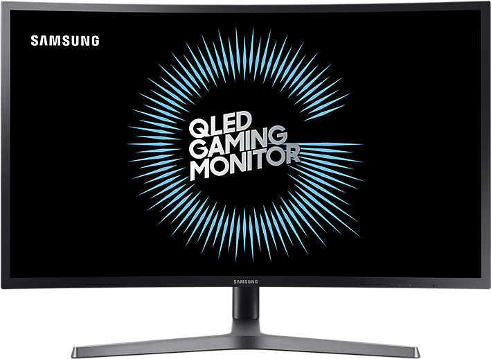 Samsung CHG7 Series C32HG70QQU - QLED monitor - gebogen - 81.3 cm (32) (31.5 sichtbar) - 2560 x 1440 WQHD - VA - 600 cd/m² - 3000:1 - 1 ms - 2xHDMI, DisplayPort - mattes Dunkelblau-Grau