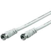 Wentronic Goobay SAT Anschlusskabel, 100% geschirmt, Weiß, 3.5 m - F-Stecker  F-Stecker (50754)