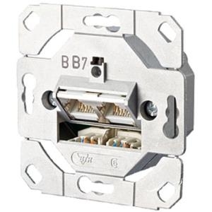 METZ CONNECT BTR E-DAT C6 8/8(8) UP0 - Anschlussdose, unterputz - RJ-45 X 2 - 2 Ports (1307381200-I)