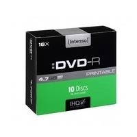 DVD-R 4.7GB 16X SLIM PRINTABLE 10PZ