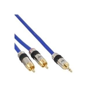 InLine 4043718032112 cavo audio 10 m 2 x RCA 3.5mm Blu