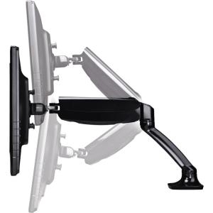 Hama FULLMOTION - Verstellbarer Arm (2 Arme, VESA Adapterplatte, Gasfeder) für 2 Monitore - Schwarz - Bildschirmgröße: bis zu 66 cm (bis zu 66,00cm (26) ) - Montageschnittstelle: 100 x 100 mm - Tischmontage
