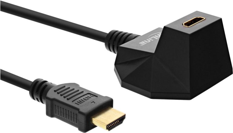 Estensione HDMI-HS con. Stand - w. Et. - 4K2K - ST - BU - nero - oro - 5m