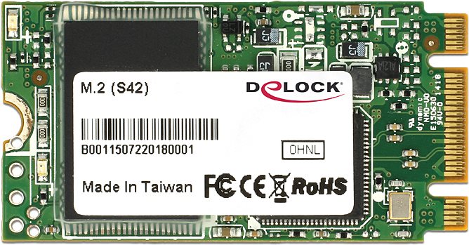 DeLock - SSD - 16 GB - intern - M.2 2242 (M.2 2242) - SATA 6Gb/s (54712) DeLock - SSD - 16 GB - intern - M.2 2242 (M.2 2242) - SATA 6Gb/s (54712)