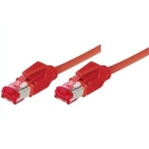 Patchkabel S/FTP, PiMF, Cat 6, rot, 5,0 m Halogenfrei, mit Leoni-Kabel und Hirosesteckern TM21 (bisherige Bezeichnung S/STP) (73605R)