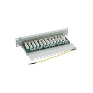 InLine - Patch Panel - RJ-45 X 12 - Hellgrau, RAL 7035 - 1U (76213)