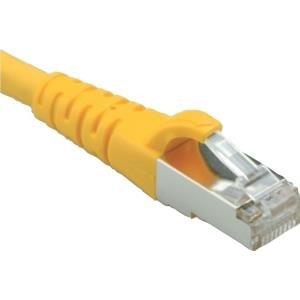 ROLINE - Patch-Kabel - RJ-45 (M) - RJ-45 (M) - 15 m - SFTP, PiMF - CAT 6a - gepresst, verseilt, glatt, halogenfrei - Gelb, RAL 1021 (21.15.1938)
