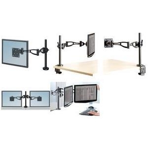 Professional Series Depth Adjustable Dual Monitor Arm - Befestigungskit (Klammer, 2 Gelenkarme, 2 VESA-Adapter) für 2 LCD-Displays - Stahl - Schwarz Professional Series Depth Adjustable Dual Monitor Arm - Befestigungskit (Klammer, 2 Gelenkarme, 2 VESA-Adapter) für 2 LCD-Displays - Stahl - Schwarz
