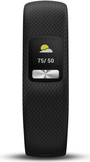 Garmin vívofit 4 - Aktivitätsmesser mit Band - TPU silicone - schwarz - 148-215 mm - L - eight-color - Bluetooth, ANT/ANT+ - 25.5 g