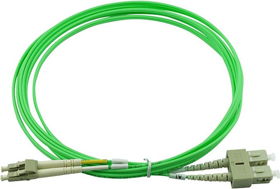 Cavo patch fibra ottica duplex LC-SC Multimodale OM5 20 metri