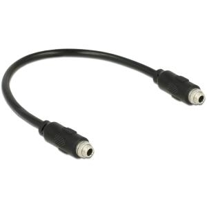 DeLOCK 0.25m 2x3.5mm cavo audio 025 m 3.5mm Nero (Delock lyd adapter - 25 cm)