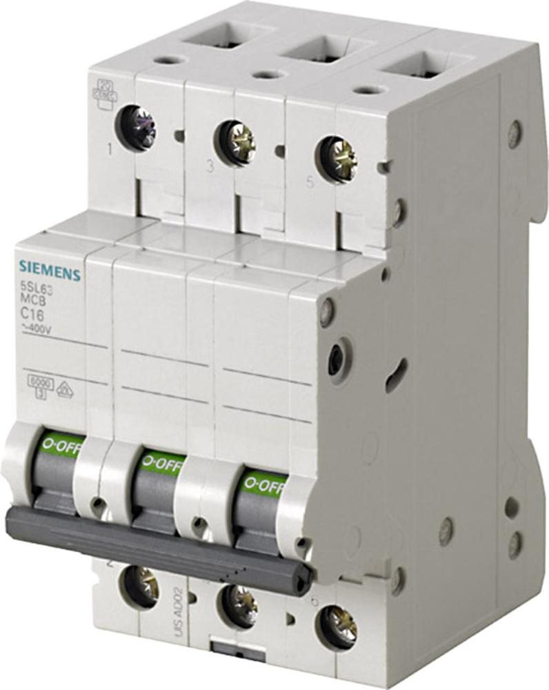 Interruttore di protezione della linea Siemens 3 polacco 6 A 400 V 5SL6306-6 (5SL6306-6)