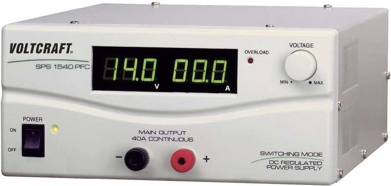 Voltcraft Labornetzgerät, einstellbar SPS 1540 PFC 3 - 15 V/DC 40 - 4 A 600 W 1 x Remote (SPS-9400)