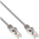 INLINE - Cavo patch - Da RJ-45 (M) a RJ-45 (M) - 2 m - SF/UTP - CAT 5e - senza gancio - Grigio (confezione da 40)