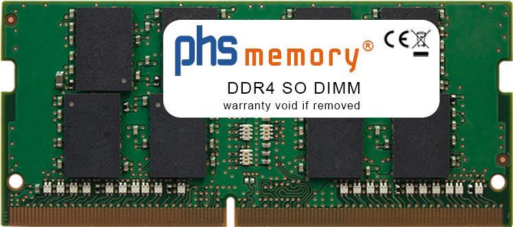 PHS-memory 16GB RAM Speicher für HP ENVY 17-bw0008nf DDR4 SO DIMM 2400MHz PC4-2400T-S (SP286306)
