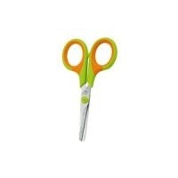 Wedo 77 951 - Eins - Grün - Orange - Linkshändig - Gerader Griff - Gerundete Spitzen - Gerader Schnitt (77 951)