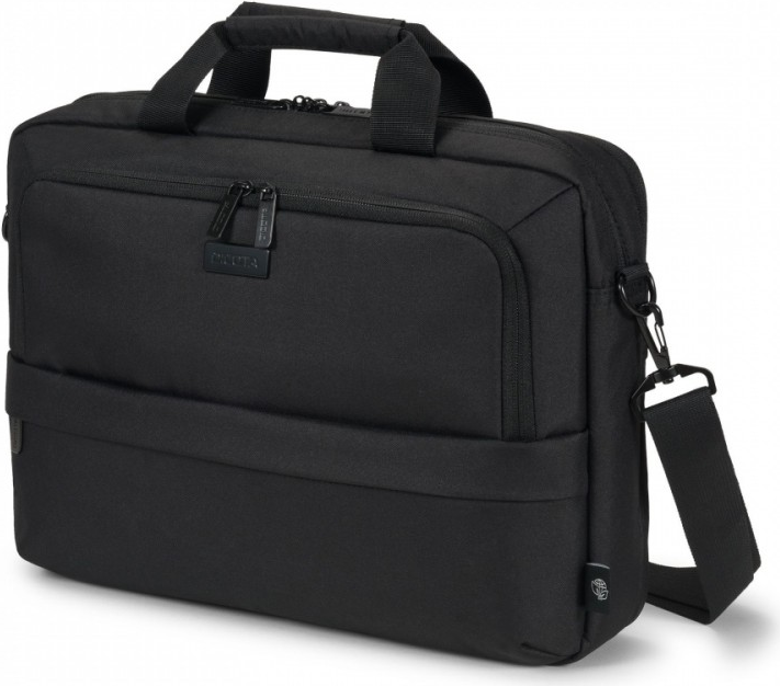 DICOTA D32033-RPET borsa per laptop 35,8 cm [14.1] Valigetta ventiquattrore Nero (Top Traveller Eco CORE 13-14.1)