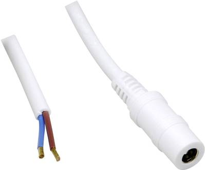 TRU COMPONENTS Niedervolt-Anschlusskabel Niedervolt-Buchse - Kabel, offenes Ende 5.50 mm 2.10 mm 0.30 m 1 St. (TC-2511322)